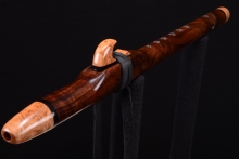 Walnut Burl Native American Flute, Minor, Mid B-4, #G11A